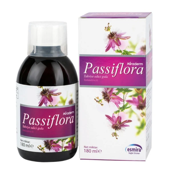 Miraderm Passiflora Şurup Takviye Edici Gıda 180ml