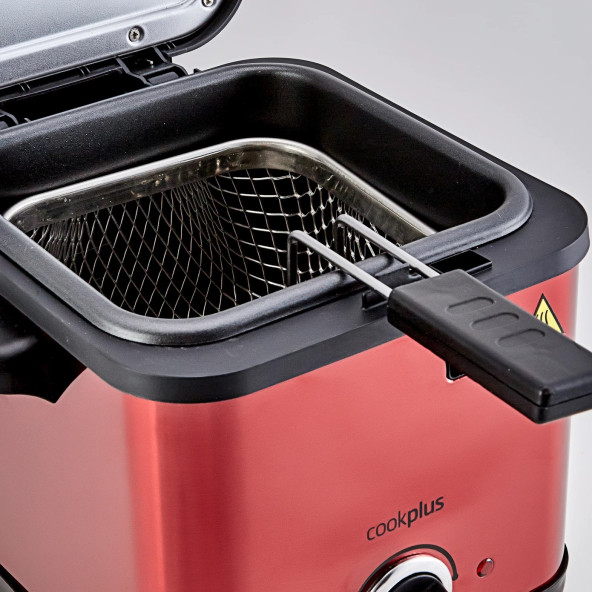 Cookplus Mini Fritöz 801-900 W Kırmızı 801 - 3