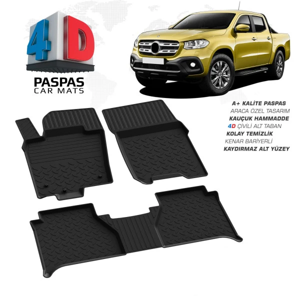 X-CLASS ARACA ÖZEL 4D HAVUZLU PASPAS 2017 2018 2019 2020 2021 2022 2023 2024 - Resim 2