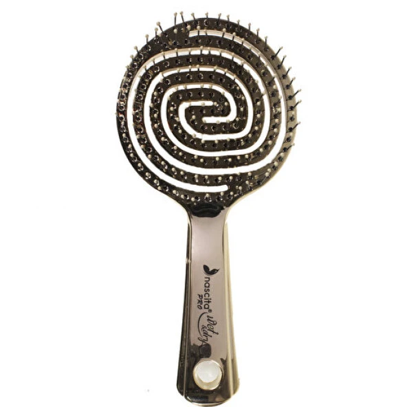 Nascita 3D Flexi Kontrol Açma-Tarama Saç Fırçası Altın -35