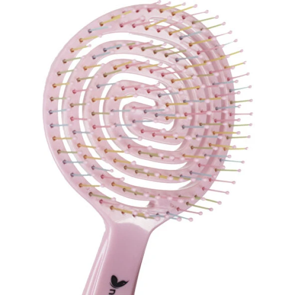 Nascita 3D Flexi Kontrol Açma-Tarama Saç Fırçası Pembe -40 - 2