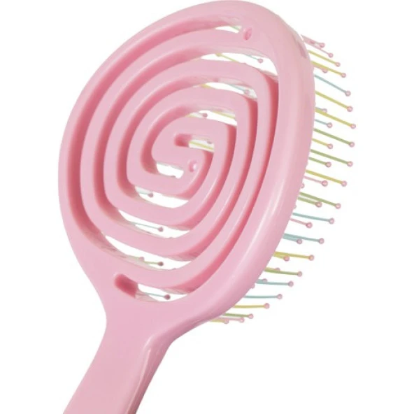 Nascita 3D Flexi Kontrol Açma-Tarama Saç Fırçası  Pembe -40 - 3