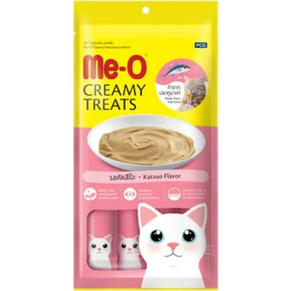MEO Me-O Çizgili Orkinos Balıklı Sıvı Kedi Ödül Maması 15GR x 4 Adet