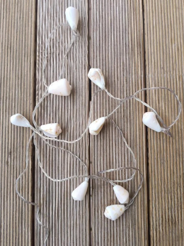 Deniz Kabuklu Pilli Dekoratif Led Işık Yılbaşı Süsü 2 Metre - 5