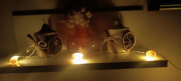 Deniz Kabuklu Pilli Dekoratif Led Işık Yılbaşı Süsü 2 Metre - 6