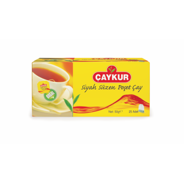 ÇAYKUR ALTIN SÜZEN POŞET ÇAY 25 ADET 50 GR
