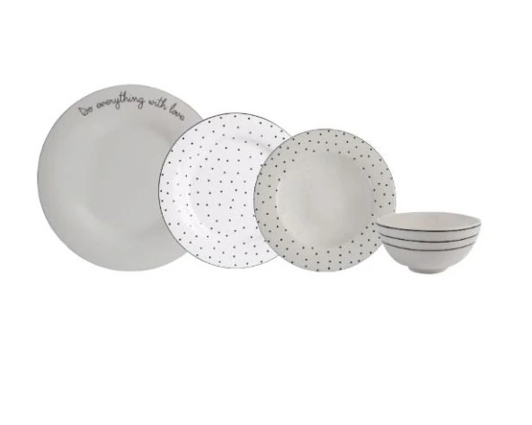 Porland Hope 24 Parça 6 Kişilik Yemek Takımı Set2