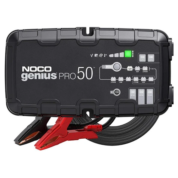 NOCO GENIUSPRO50 6V/12V/24V 1000A Akıllı Akü Şarj ve Akü Bakım/Desülfatör/Power Supply - 6