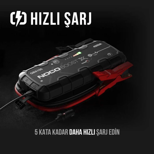 NOCO GBX155 12V 4250Amp Ultrasafe Lityum Akü Takviye + Powerbank + Led Lamba - 3