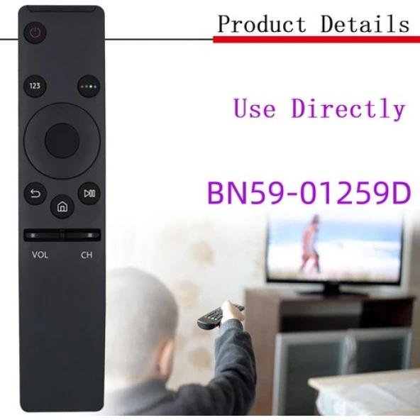 Samsung Smart Tv BN59-01259D Uzaktan Kumanda Için Yedek Uzaktan Kumanda - Resim 3