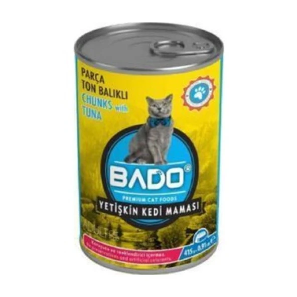 Bado Ton Balıklı Yetişkin Kedi Maması Yaş 415 Gr.