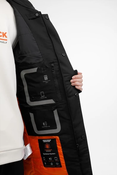 Lumberjack ML PENGUEN COAT 3PR Erkek Mont Siyah S-XXL - 6