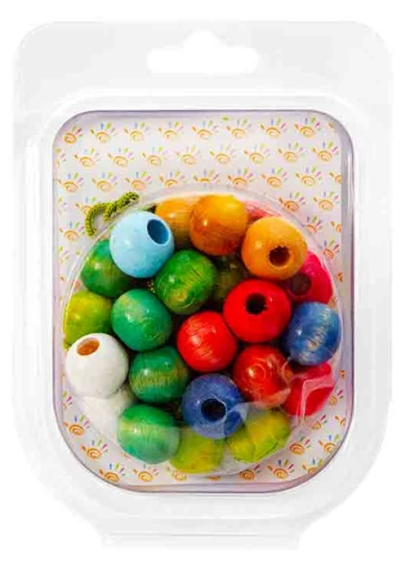 Kiddy World Ahşap Boncuk Büyük - 2 kutu