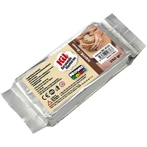 Nova Color Seramik Hamuru Kil 250 Gr Kahve