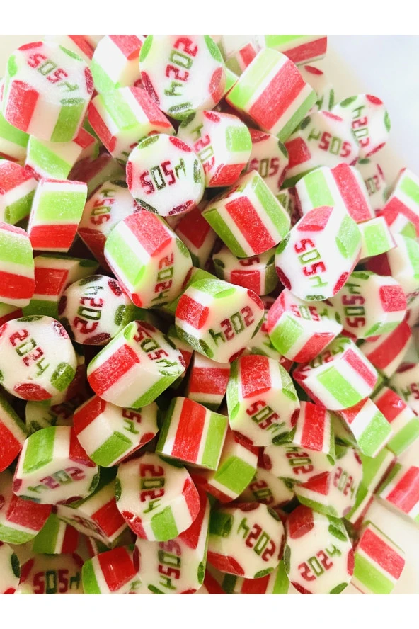 2024 Desenli Özel Yılbaşı Lolly Şeker 250 gr ürün görseli