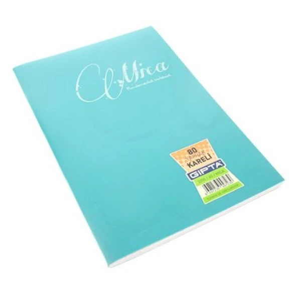 Gıpta Mica 80 Yaprak Pp A4 Kareli Defter