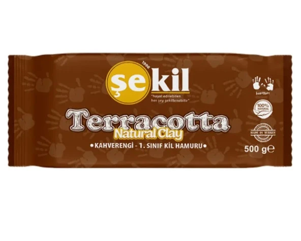 Şekil Seramik Kil Hamuru 500 Gr Kahverengi