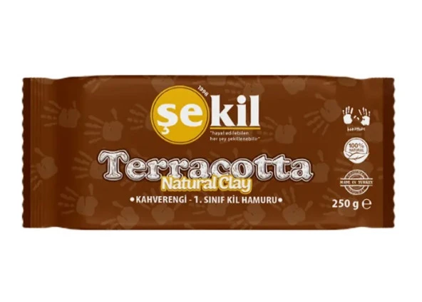 Şekil Seramik Kil Hamuru 250 Gr Kahverengi ürün görseli 1