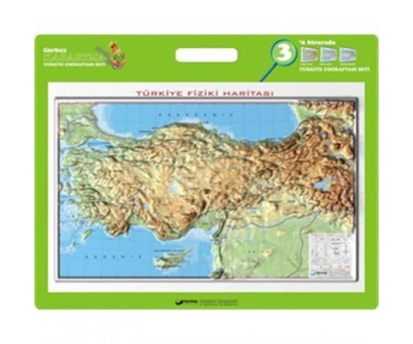 Gürbüz Türkiye Fiziki Haritası Kabartmalı 35X50Cm