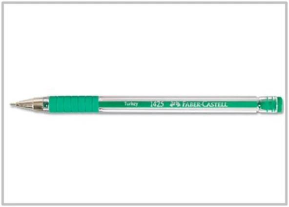 Faber Castell Tükenmez Kalem 1425 Yeşil - 3 adet