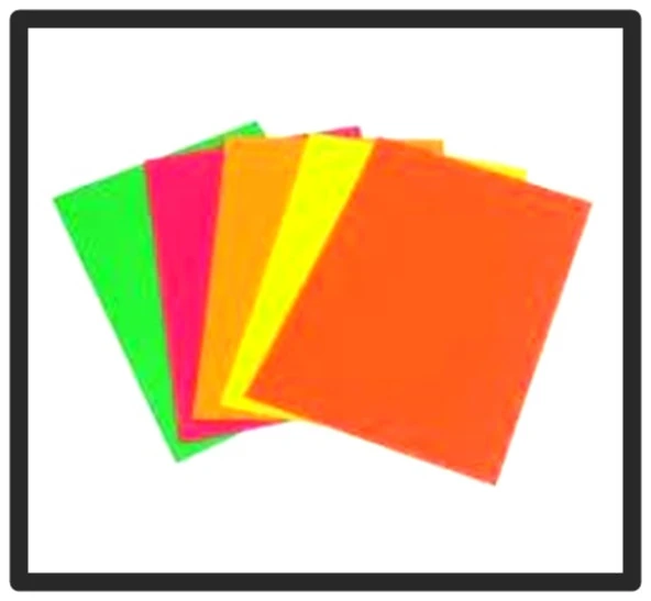Fosforlu Renkli kağıt A4 100 lü Pembe