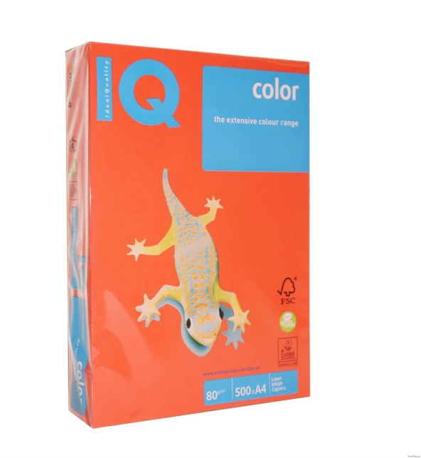 IQ Color Renkli Fotokopi Kağıdı 80Gr 500Lü Kırmızı