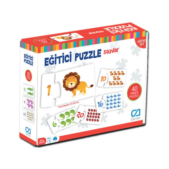 Ca Games Eğitici Puzzle Sayılar 40 Parça