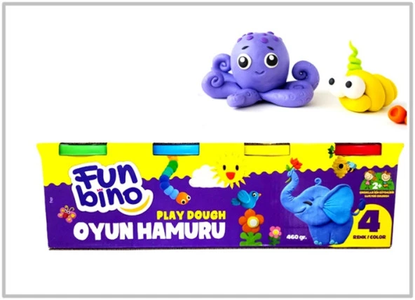 Fun Bino Play Oyun Hamuru 4Lü