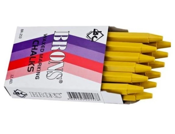 Brons Tebeşir Yağlı 12Li Sarı