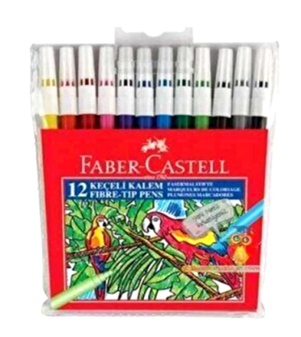 Faber Castell Keçeli Kalem 12Li ürün görseli 1