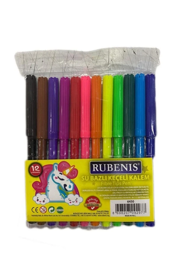 Rubenis Keçeli Kalem 12Li
