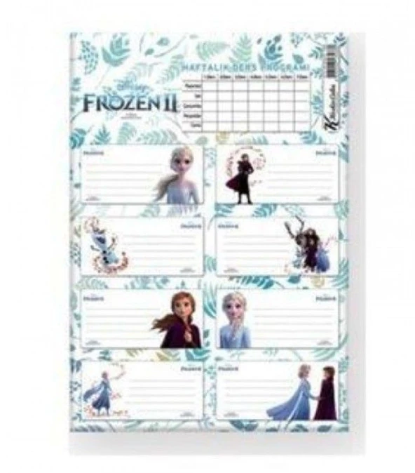 Keskin Color Frozen Okul Etiketi 3Lü