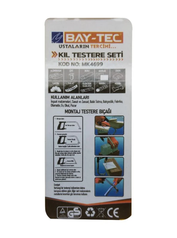 Bay-Tec Kıl Testere Seti MK4699 - 3