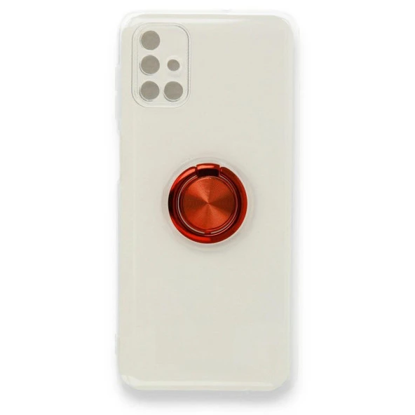 Samsung Galaxy A11 Kılıf Gros Yüzüklü Şeffaf Silikon - Resim 3