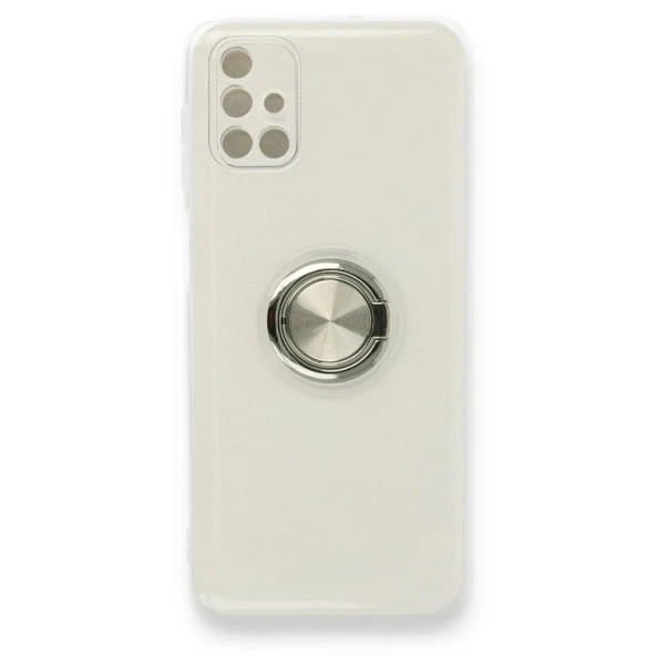 Samsung Galaxy A11 Kılıf Gros Yüzüklü Şeffaf Silikon - Resim 4