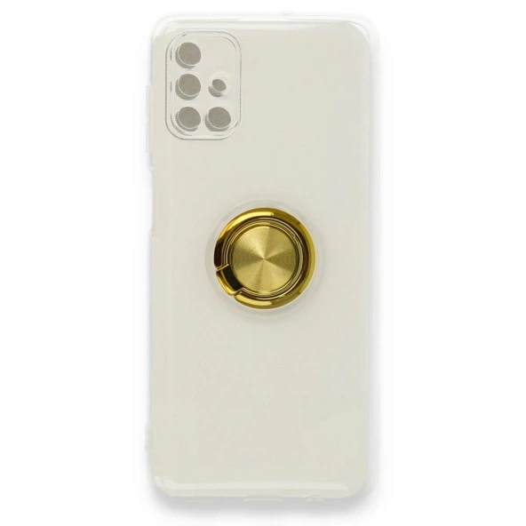 Samsung Galaxy A11 Kılıf Gros Yüzüklü Şeffaf Silikon - Resim 5