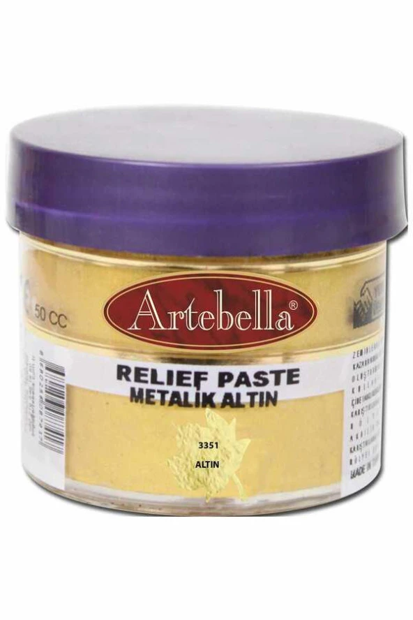 Artebella Rölyef Pasta 335150 Metalik Altın 50 ml