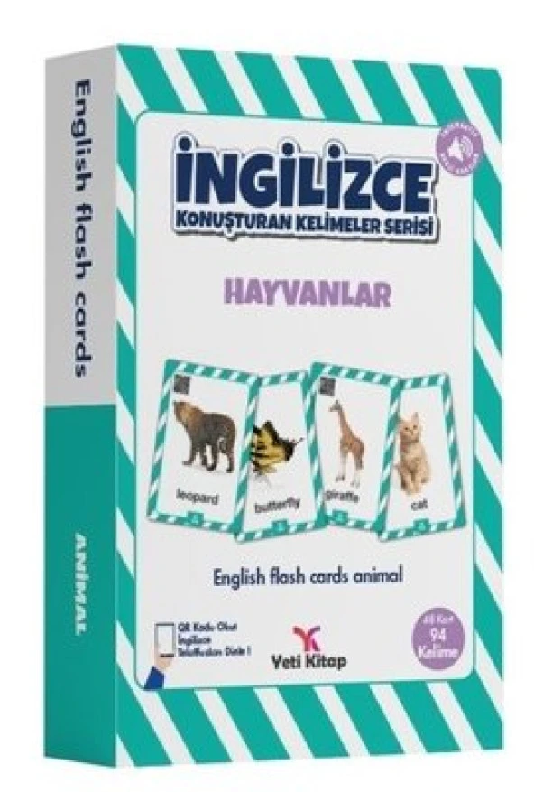 Yeti Kitap - İngilizce Konuşturan Kelimeler Hayvanlar
