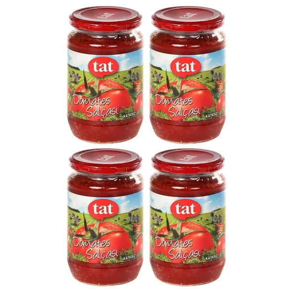 Tat Domates Salçası 710 gr Cam x 4 Adet