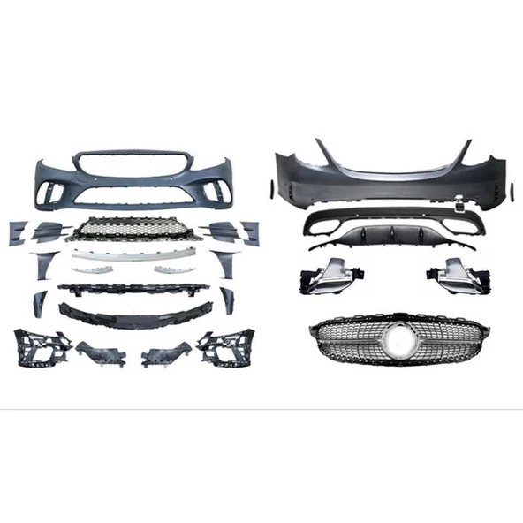 Mercedes W205 C Serisi Uyumlu Makyajlı Amg Body Kıt (Oem Amg Dönüşüm)