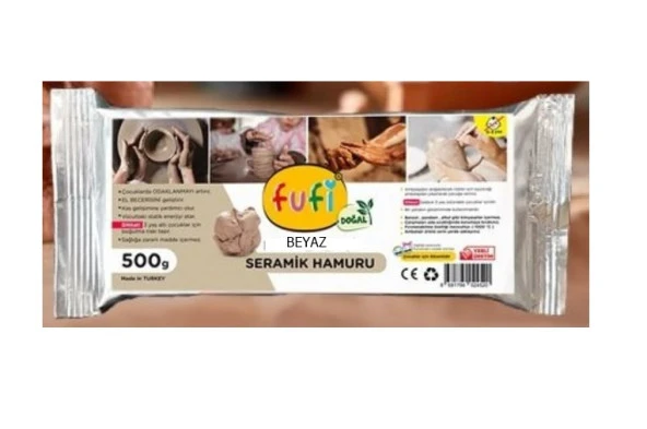 Fufi Seramik Hamuru 500 Gr Beyaz