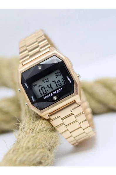 Rose Gold Renk Kordonlu Takvimli Kadın Kol Saati Mls-1031