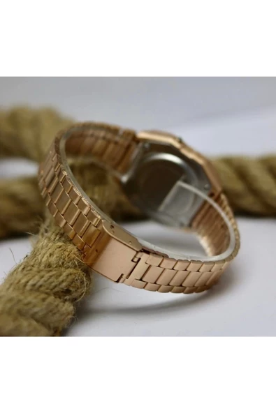 Rose Gold Renk Kordonlu Takvimli Kadın Kol Saati Mls-1031 - 3