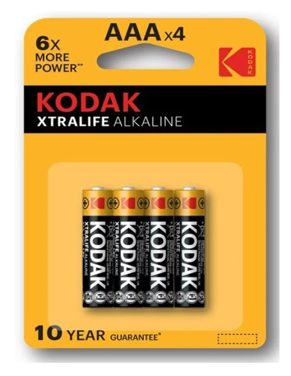 Kodak Kalem Pil İnce AAA 4Lü ürün görseli 1