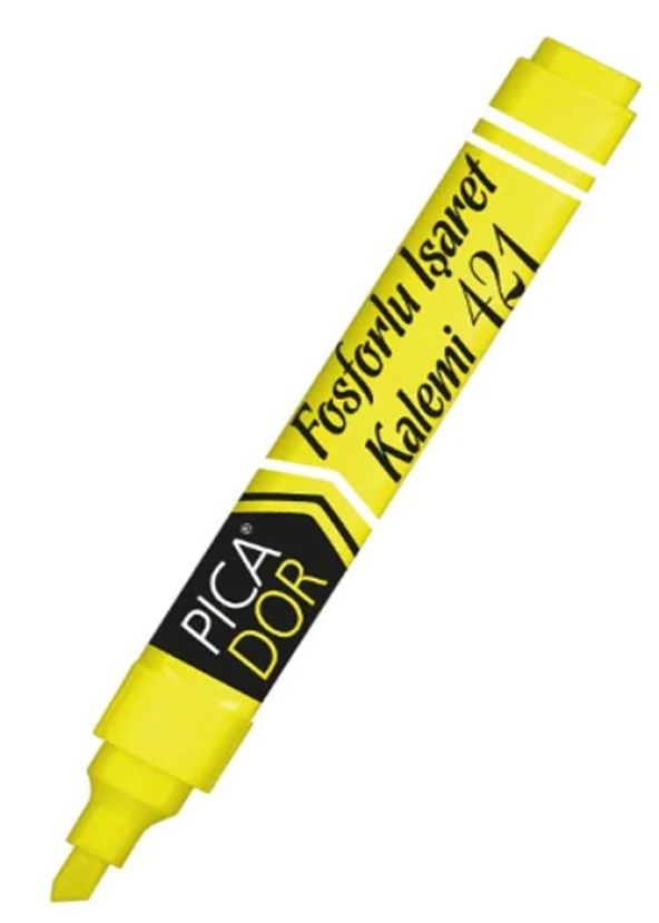 Picador Fosforlu Kalem Doldurulabilir Sarı