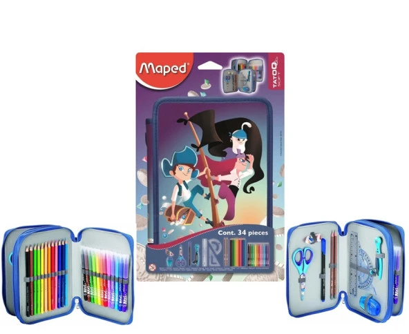 Maped Kalem Kutusu Dolu Okul Malzemeleri 34 Parça