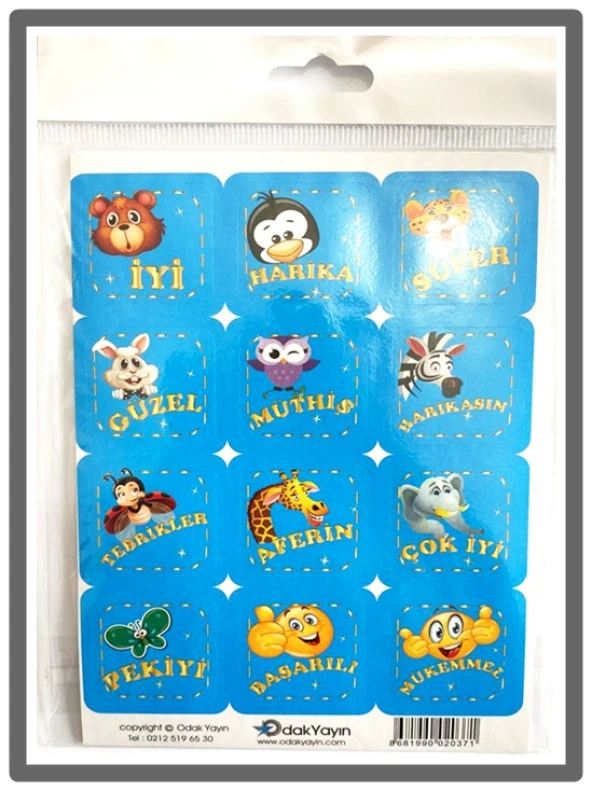 Odak Motivasyon Kartları Çıkartma 12X17Cm 10Lu