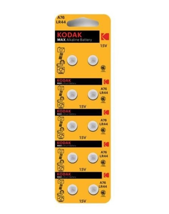Kodak Alkalin Pil 1,5 Volt Lr-44 - 10 lu