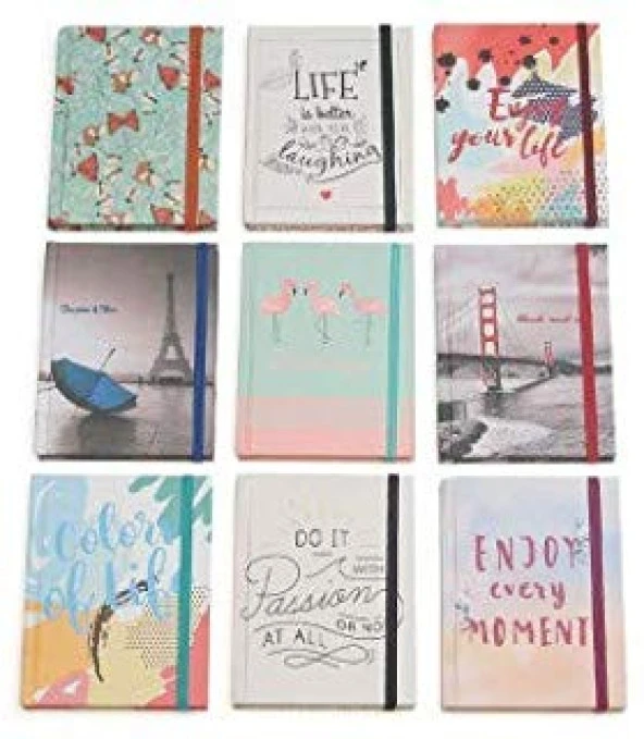 Lizy Özel Baskılı Kuşe Defter 14X20 Hafif Defter