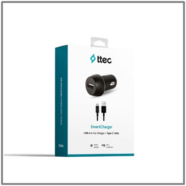 Ttec Araç Şarj Cihazı +Type-C Cable